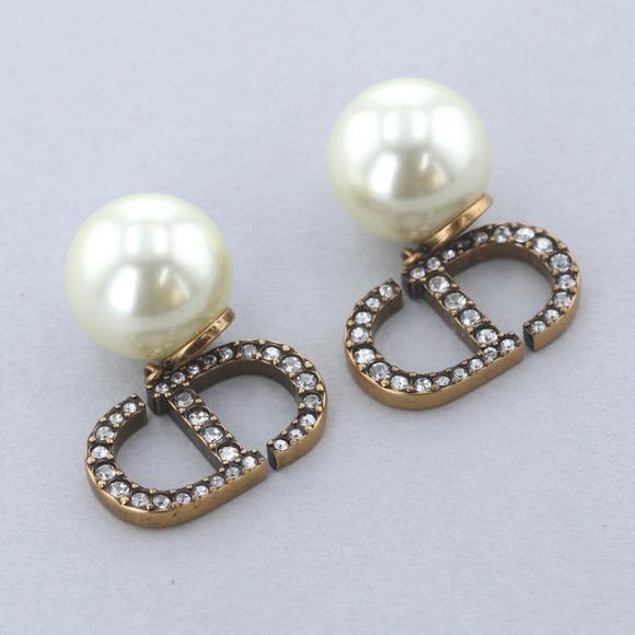 Dior Measurement Pearl Crystal Earrings A - Picture 3 of 6